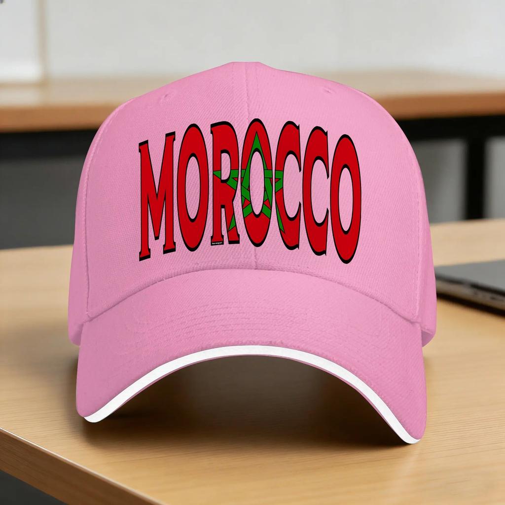 Morocco Maroc flag Moroccan Casual Baseball Cap Outdoor Sports High Quality UnisexTeens Fashion Snapback Cap