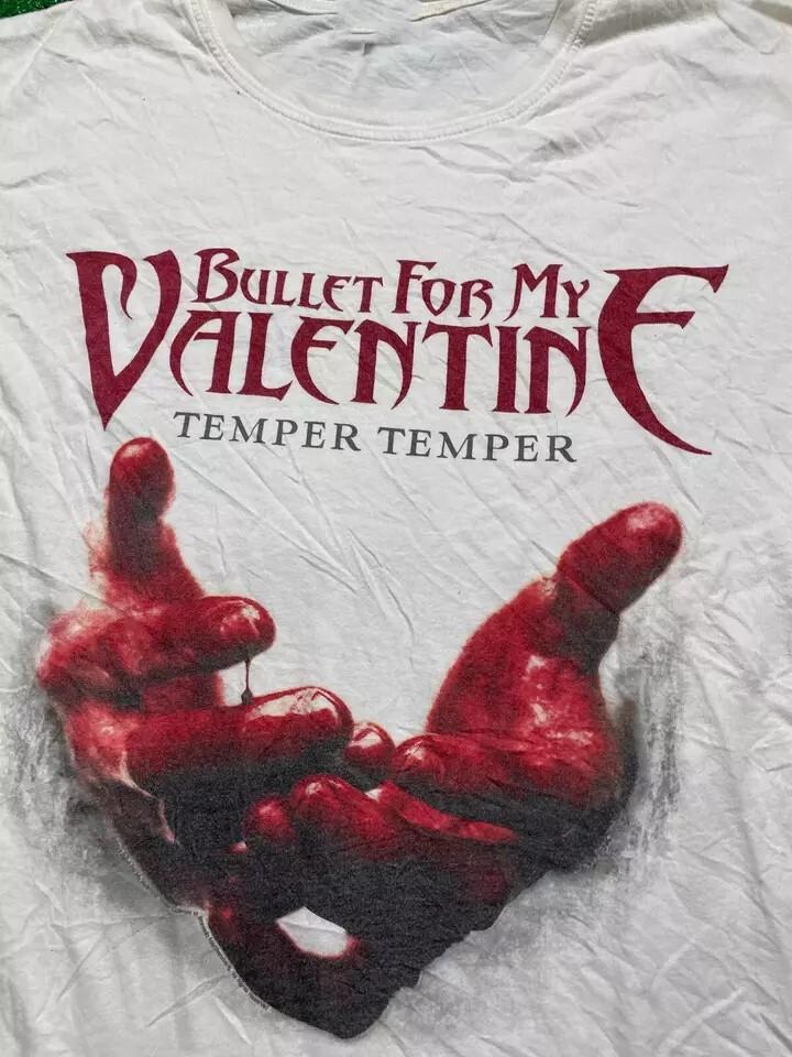Bullet For My Valentine Rock Band Temper Temper T Shirt Full Size S5Xl Unisex T-Shirt L
