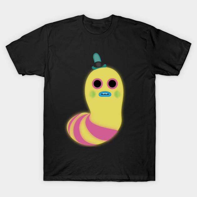 Men Black Print T-shirt Glow Worm No-Cut Transfer Paper Print Cotton Tshirt S чёрный