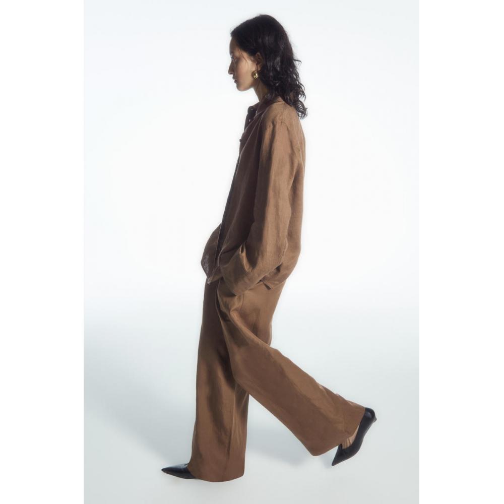 

COS Япония широкие брюки с высокой талией