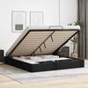 VidaXL Ottoman Bed Frames Without Mattress Black 160x200 Cm Faux Leather, Bed Frame, Upholstered Bed Frame, Bed Frame 3310809