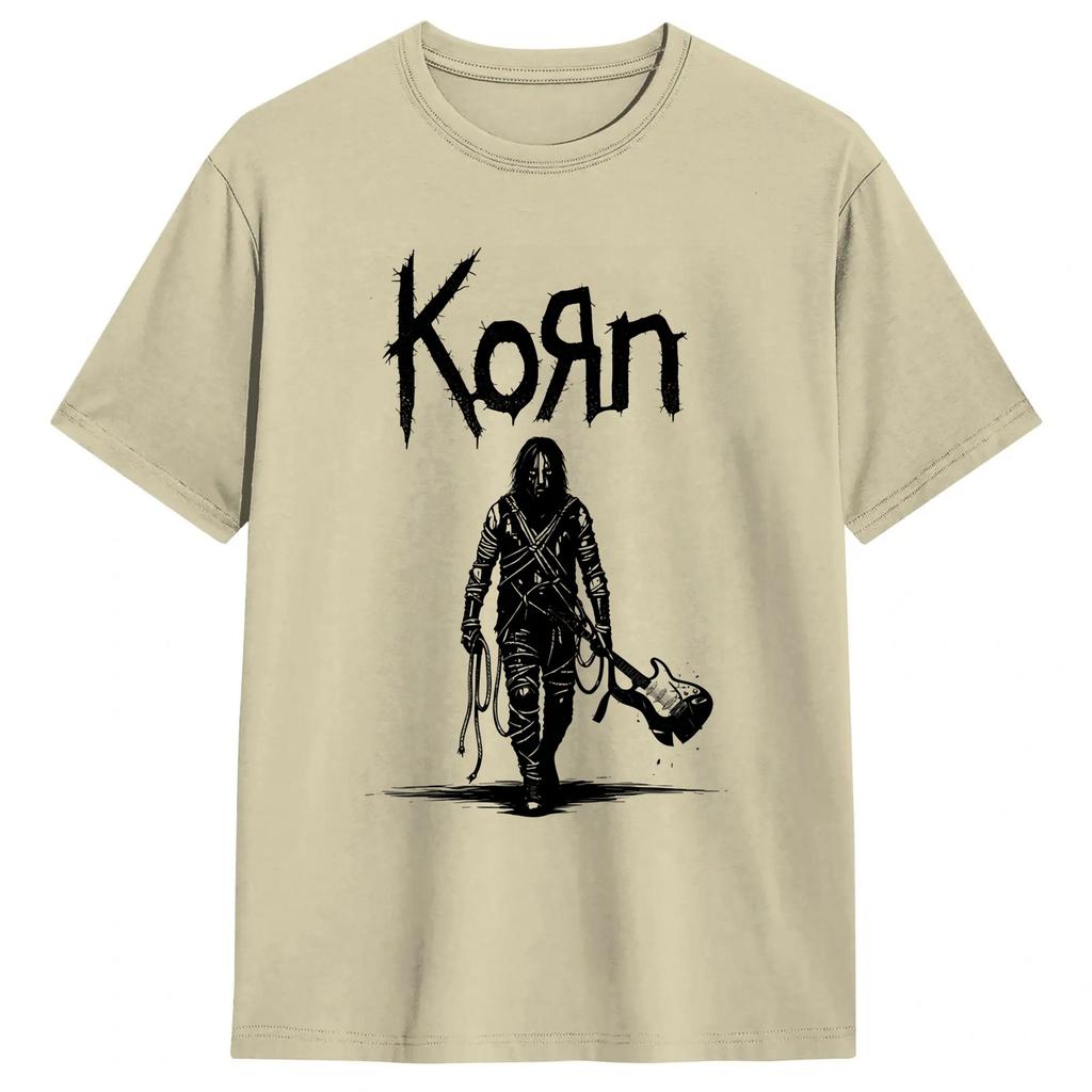 Unisex NuMetal Band Korn Issues 2026 Music T Shirts 100 Cotton Tops Fashion Short Sleeve Round Collar Tees Plus Size TShirts