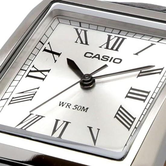 CASIO Standard Analog Mens Watch MTP-B190L-7BV Silver Black Leather Band Overseas Model