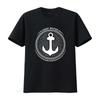 Deep Water Anchors 100% Baumwolle Premium Ankerprint T-Shirt Neu Vintage Gewaschen Unisex Weich Bequem Grafik Mode Stilvoll