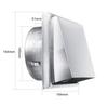 Wall Air Vent Outlet 304 Stainless Steel Metal Cover Exhaust Grille 125mm/150mm Adjustable Air Valve For Bathroom Kitchen Office