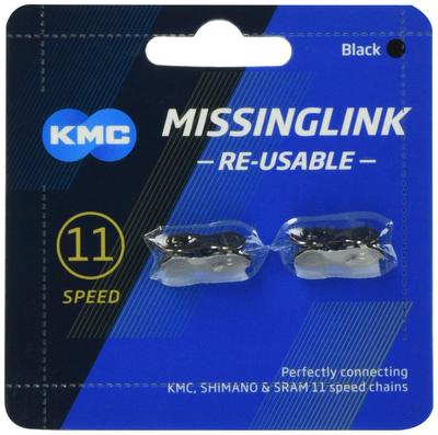 KMC Black 11 Speed Missing Link Set of 2 CL555R-N