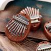 Bærbar Mini Sapele-plate med 8 nøkler Kalimba Nybegynnere Tommel Piano Gave