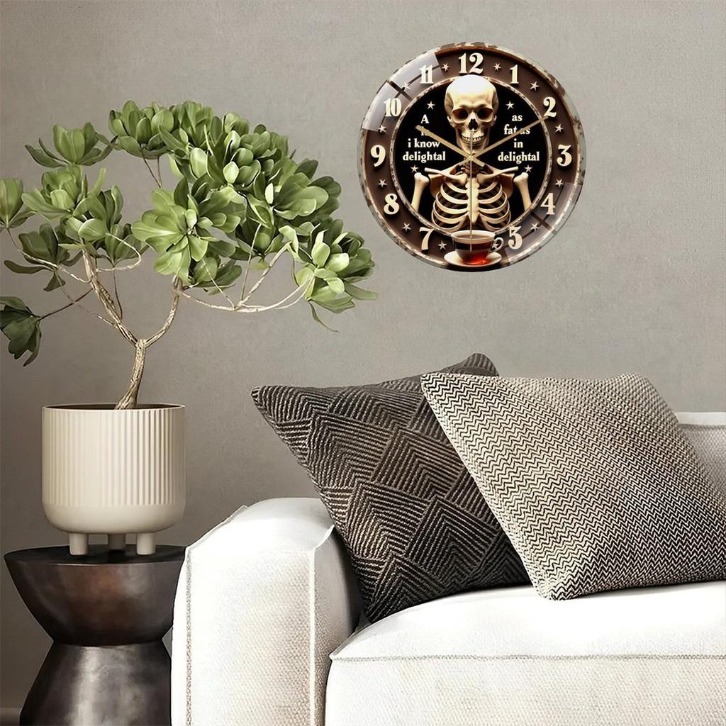 30cm Round Glass Wall Clock Faithfully Represented In All Marketing Materials