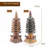 Hexagonal Pagoda Ceramic Ornament for Fish Tanks and Bonsai Sand Tables