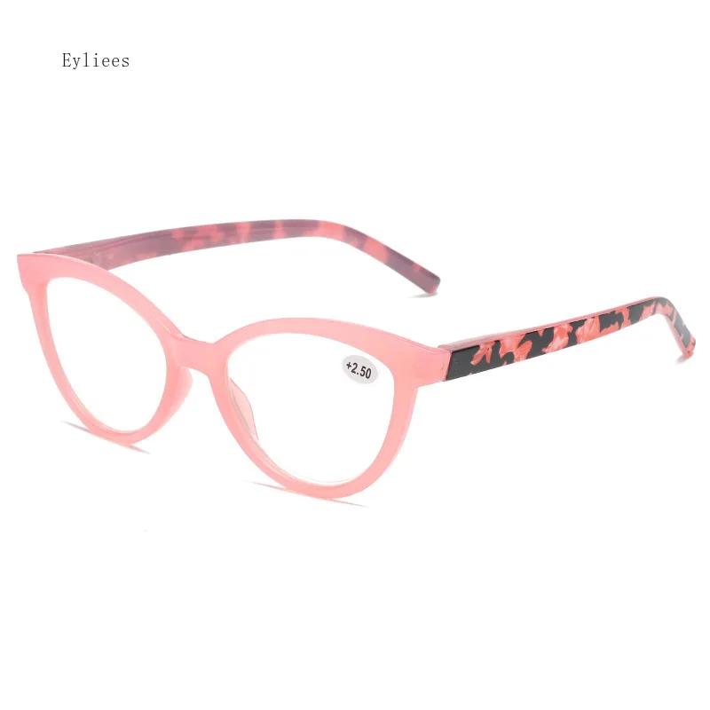Modische Cat-Eye-Lesebrille Damen Kunststoff Alterssichtige Optische Lesebrille Brillen Optisch +1.0+4.0 Lesebrille
