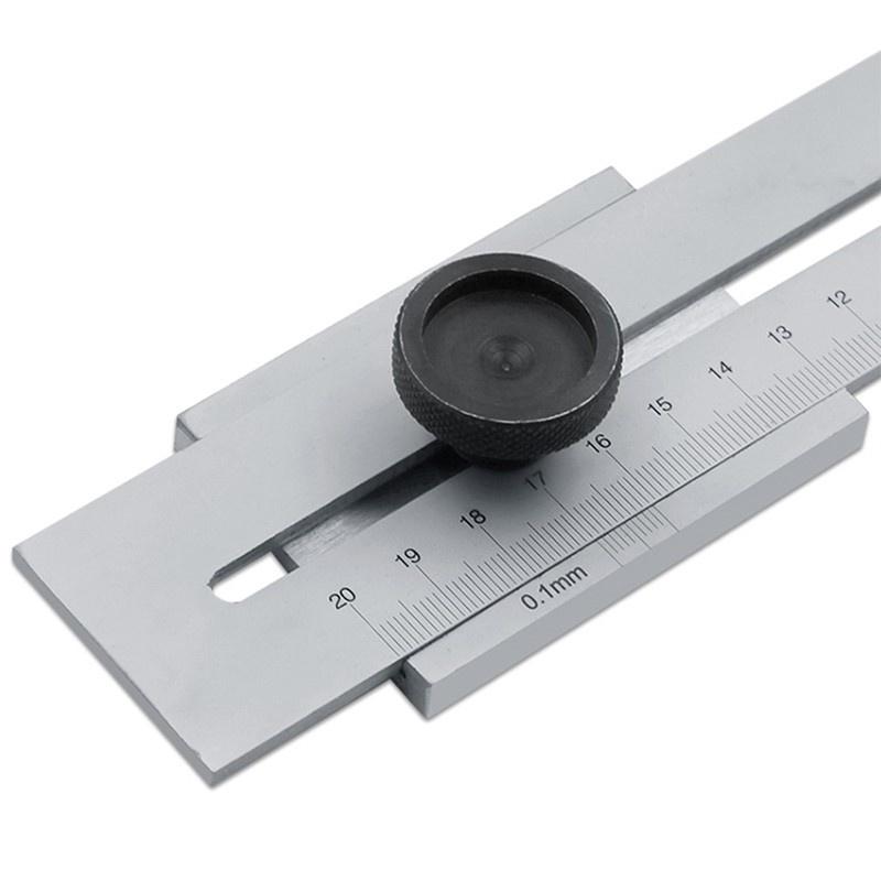 50Mm /100Mm /200Mm / 250Mm / 300Mm Parallel Ruler Marker /High-precision Scale Marking Ruler T-Type Hole Ruler Woodworking Measuring Tools