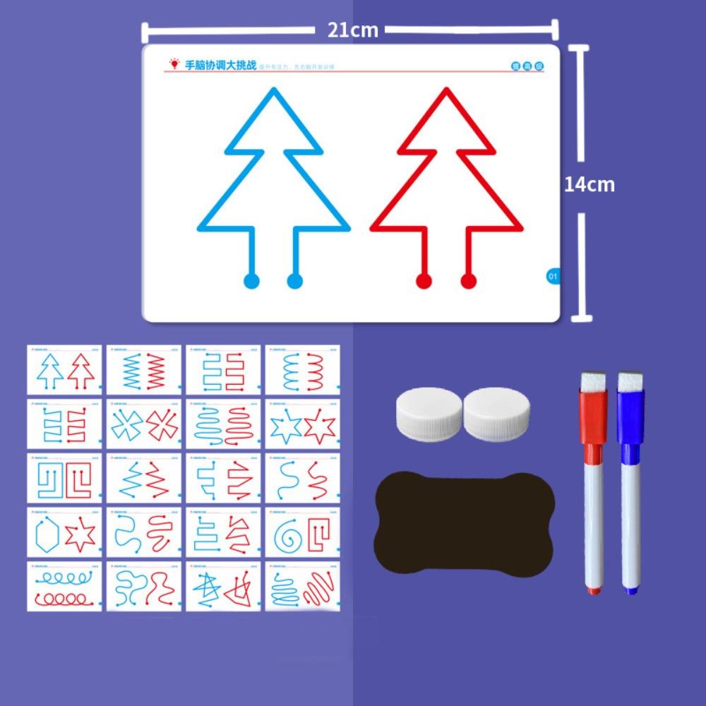 

Розвиваюча гра для мозку Парафіяльна дитина Тренування контролю ручки Навчальна іграшка Папір Іграшка Монтессорі Сенсорна іграшка Дитина B