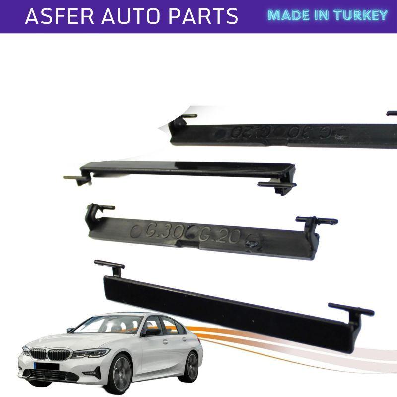 Black 4-piece Roof Rail Covers Set (paintable) for 3 G20 2018