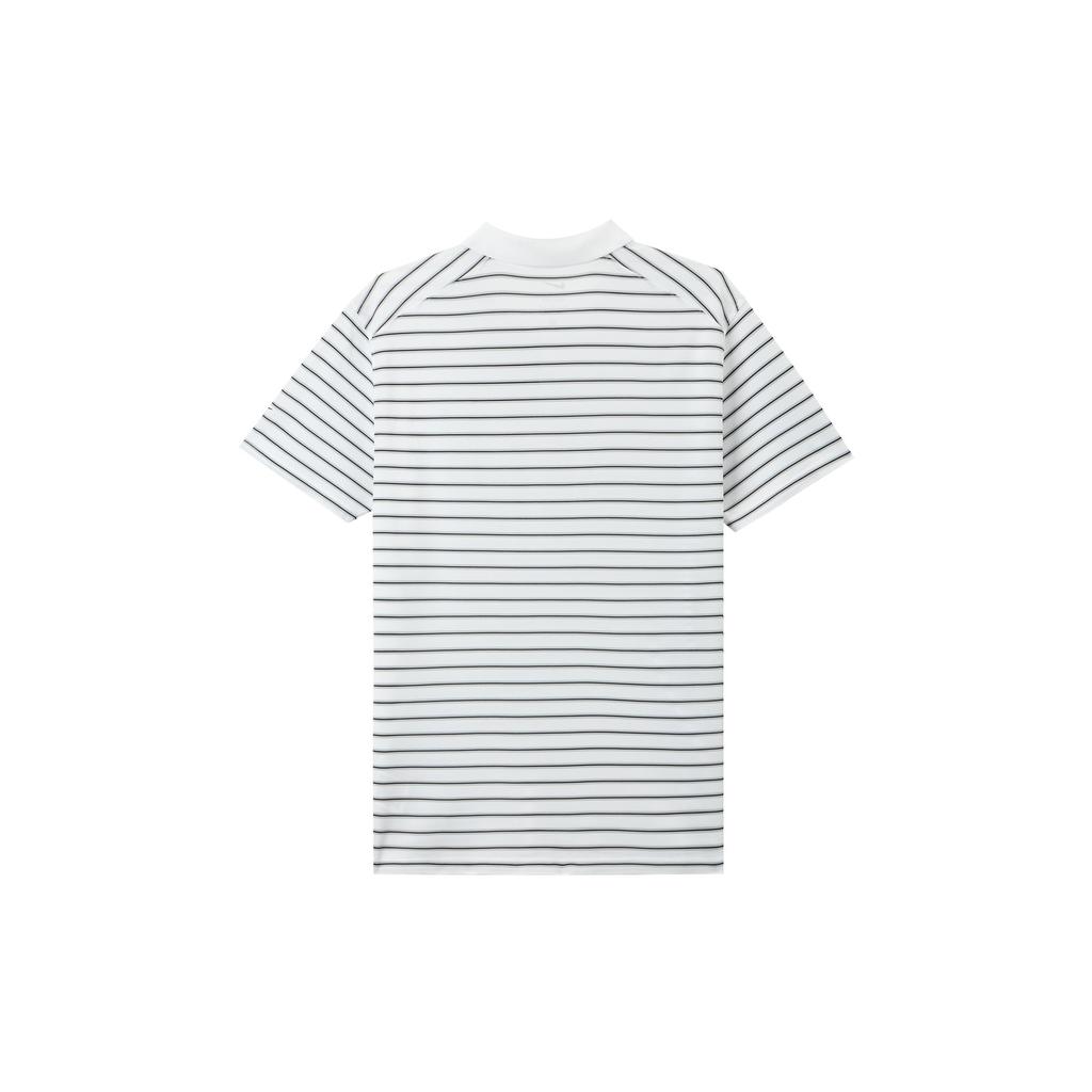 Nike Striped Colorblock Collar Short Sleeve Polo Shirt Men Tops White DH0836-100
