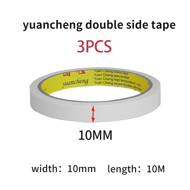 10M White Double Sided Tape Ultra-thin High-adhesive Super Strong Hand Tearable Tape 5-40mm Wide for Crafting And PackagingPinstriping Tape 3