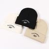 Fashionable Warm Winter Knit Hat With Embroidered Letters 1987 For Couples Traveling
