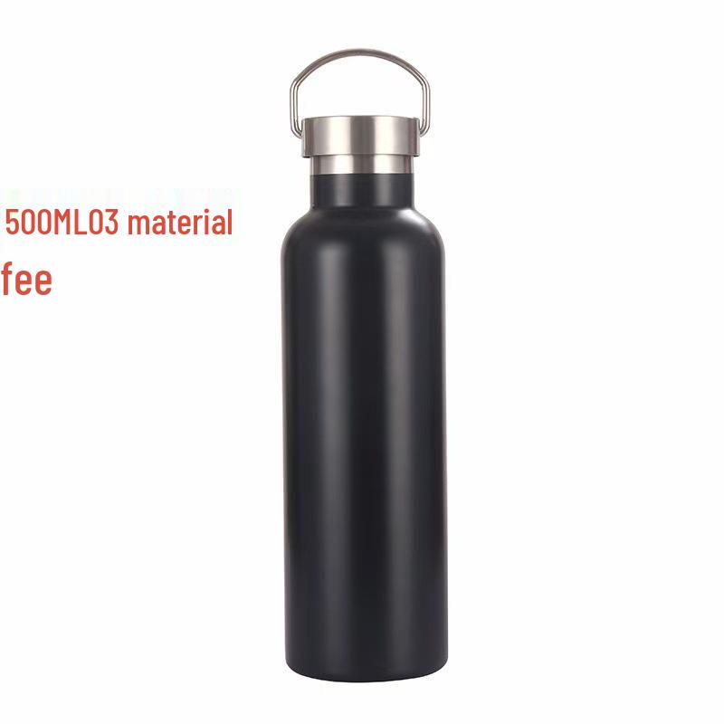 Botella de Agua Deportiva Aislada de Acero Inoxidable de Gran Capacidad Estilo Americano con Asa