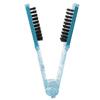 Multifunction Hair Straightener Clamp Brush Blue Hair Straightening Splint Comb  Salon Use