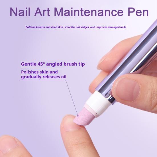 Nail Art Maintenance Pen with Soothing Fragrance Gentle Ceramic Tips