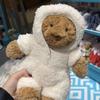 Cartoon Bodysuit Bathrobe Little Bear Light Brown Cute Stuffed Doll Soft And Comfortable Toys Outfit Change Doll Periphery Gifts