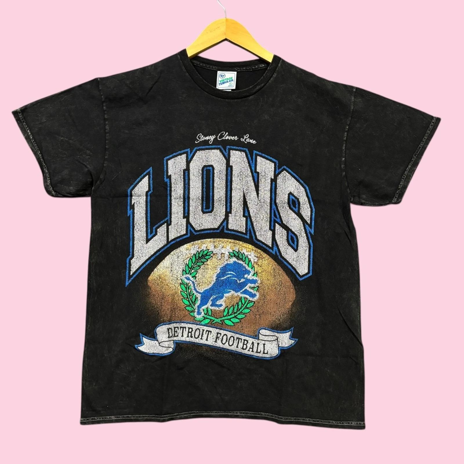 NFL Franchise NFC North Detroit Lions Mineral Wash Tee L S