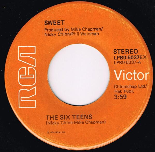 

7inch Record SWEET The Six Teens LPBO5037 1974 UK Pop Used
