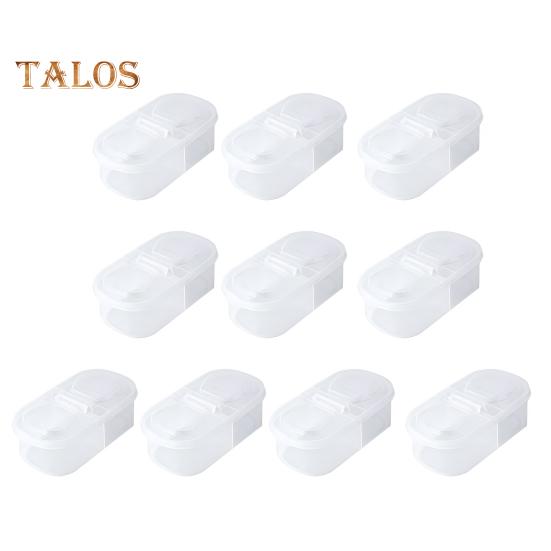 

10 шт. прямоугольный контейнер для хранения продуктов, безопасная коробка для хранения в холодильнике, герметичный контейнер для продуктов с одной крышкой, легко моется, универсальный органайзер для холодильника 600ML