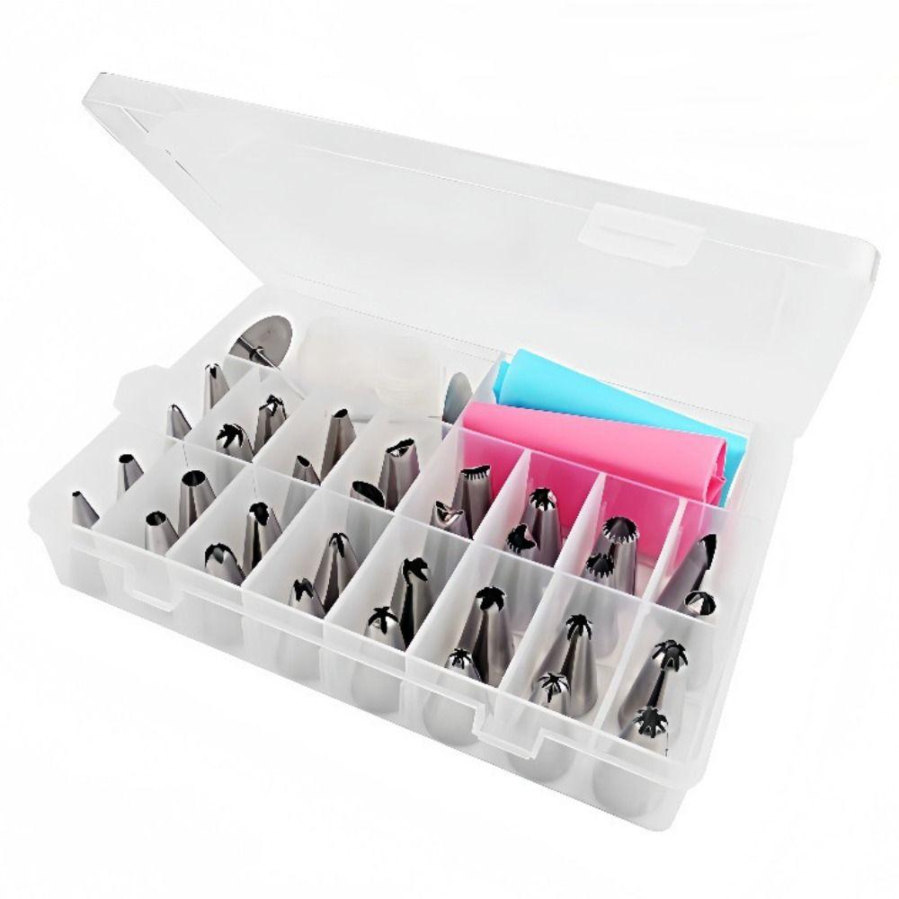 38Pcs/Set Creative Cream Piping Nozzles Kit DIY Decorating Piping Tip  Kitchen Gadgets
