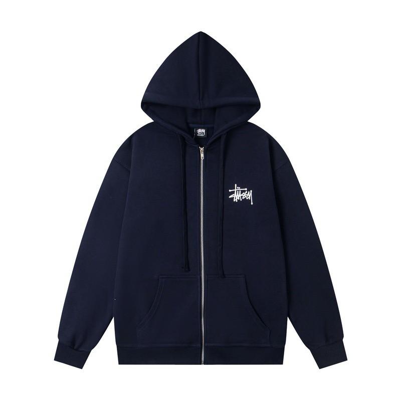 Stussy Mens Womens Hooded Sweatshirt Zip