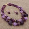 Noble Beaded Necklace Fashion Wear-resistant Ideal Gift Female Dangle Earrings Set