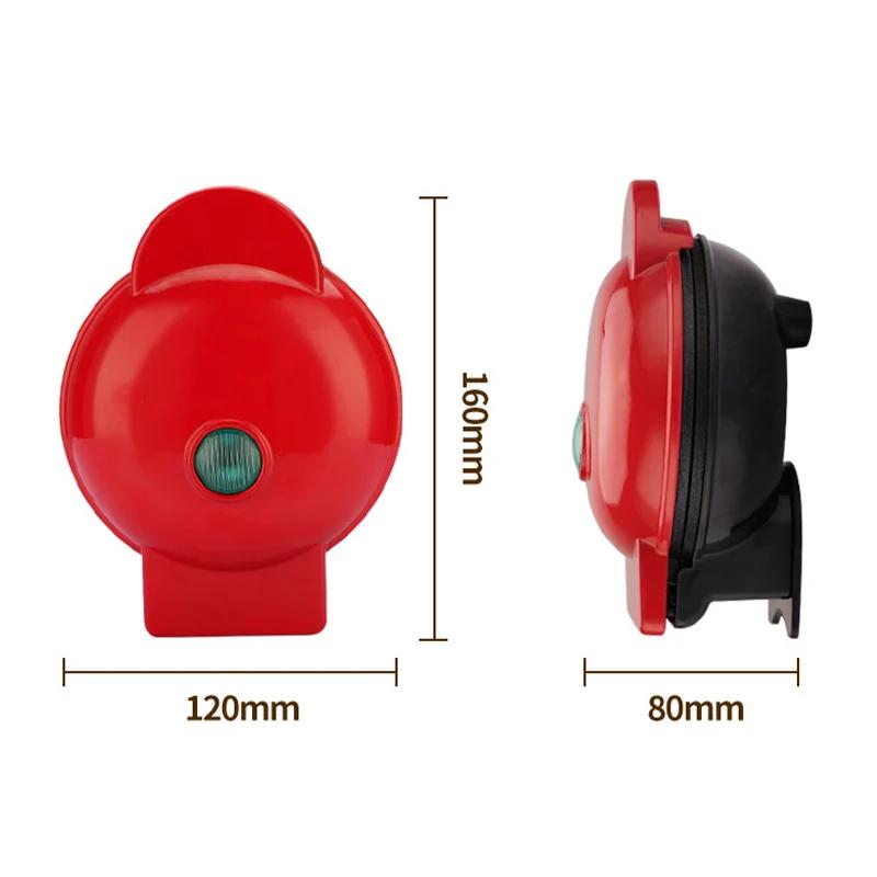 Електрична міні-вафельниця з двостороннім нагріванням для домашнього сніданку, кухонна машина для приготування маленьких десертів