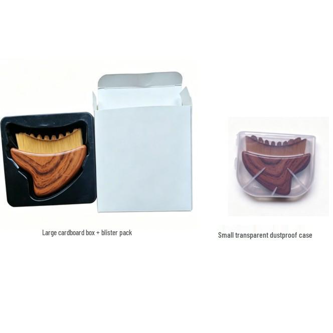 Lymphatic Contour Face Brush - Faux Wood Gua Sha Tool