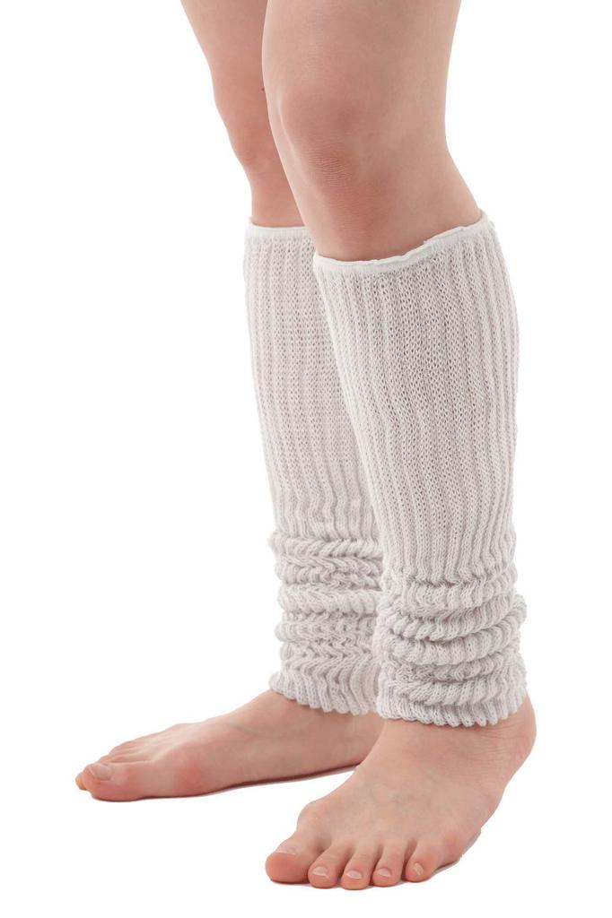 Shoten Silk Leg Warmers by Silk Thread Shop Those Nights When You Want To Fall Asleep [Nakachu Co., Ltd.] "For Early" (Light Gray)