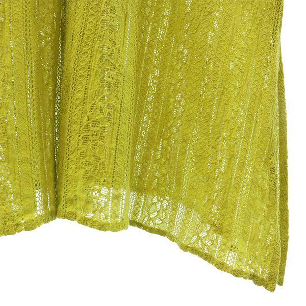 Mila Owen Race Long Sleeve Knit Long Dress Green Women Used