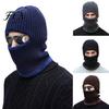 Winter Accessories Men Knit Hooded Scarf Hat, Warm Balaclava Hood for Cold Weather Protection Hat Weather, Windproof Neck Warmer Skull Cap Outdoor