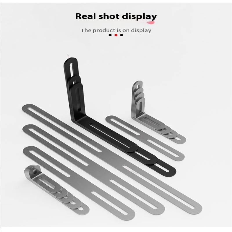 2Pcs Stainless Steel Adjustable 90 Degree Angle L-Shaped,Corner Code,Multiple Sizes Suitable For Cabinets Furniture