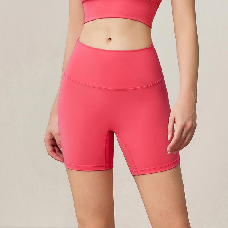 Sports Shorts Spring and Summer New Solid Color Yoga Shorts Tight High Waist Elastic Sports Fitness Three-point Yoga Pants Women