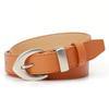 New Korean Version of Leopard Print PU Belt for Women Simple Style Fashionable Versatile Jeans Decorative Belt High-end Women's Belt