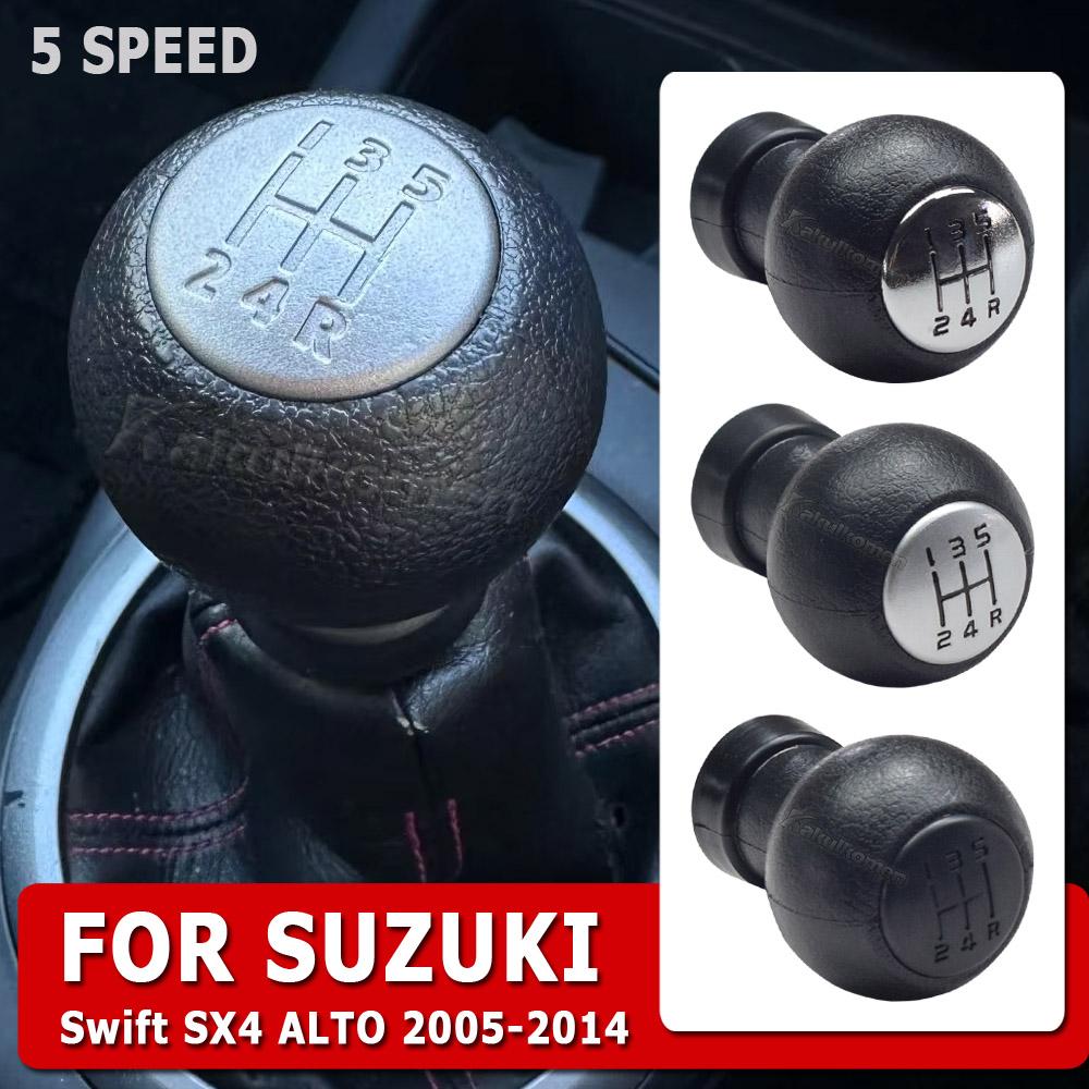 Pour Suzuki Swift SX4 ALTO 2005-2014 Pommeau de Levier de Vitesse Levier de Changement de Vitesse Poignée Manette Soufflet de Levier de Vitesse Couvercle en Cuir Accessoires de Voiture