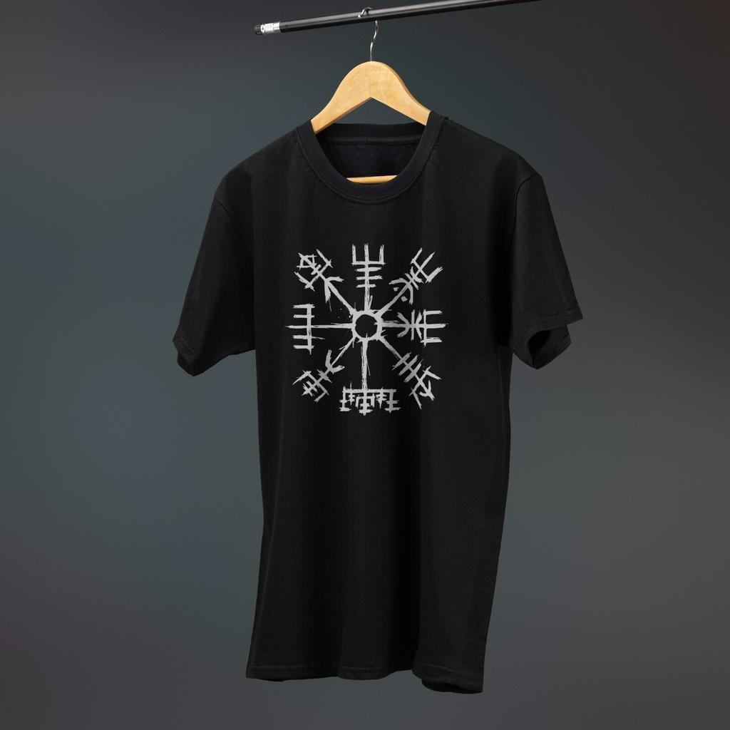 Viking Compass Nordic Rune T-shirts In Various Sizes and Colors Are Interesting T-shirts That Can Be Worn By Both Men and Women