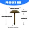 Metal Upholstery Nails Strong Decorative Rivets Metal Sofa Repair Nail 200pcs for Home Furniture Refurbishing
