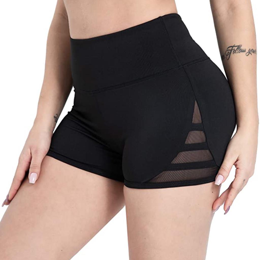 Women's High Waist Fitness Running Non- Yoga Shorts