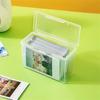 Clear Container Idol Photo Storage Box Transparent Card Collection Organizer  Photocards Case