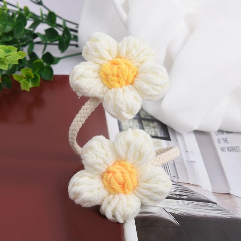 Curtain Tiebacks Decorative Curtain Holdbacks Retro Flower Curtain Buckles Clips Drapery Holdbacks Office Home Decors