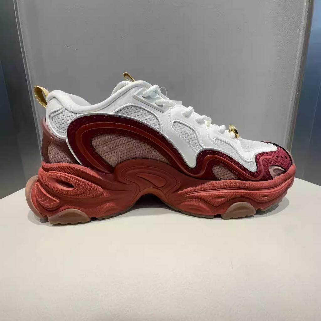 New Anta Anti-Slip Wear-Resistant Low-Top Casual Shoes Men's White Red 112518851-9