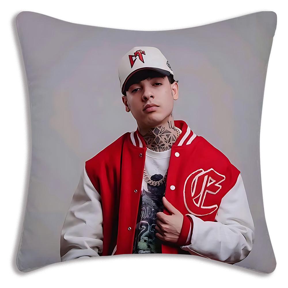 Rapper Natanaels Cano Pillow Covers Cartoon Sofa Decorative Home Double-sided Printing Short Plush Cute Cushion Cover