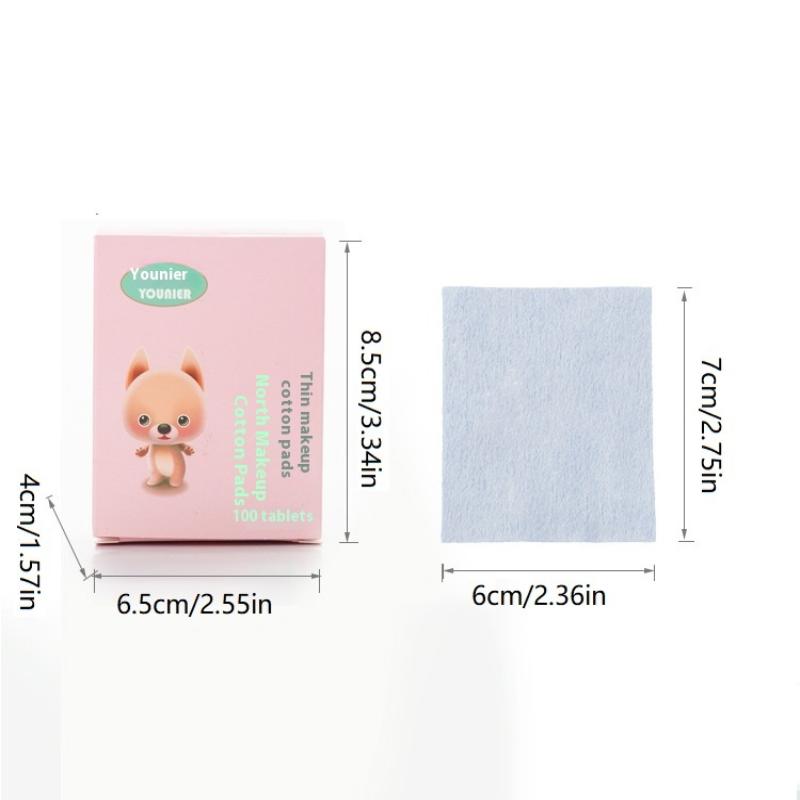 50/100Pcs Thin Cotton Pads Soft Cotton Stretch Disposable For Face Wash Nail Polish Remover Cosmetic Makeup Tools
