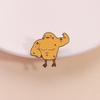 Fitness Muscle Chick Enamel Pins Custom Funny Strong Animal Brooches Lapel Badges Clothes Jewelry Gift for Friends