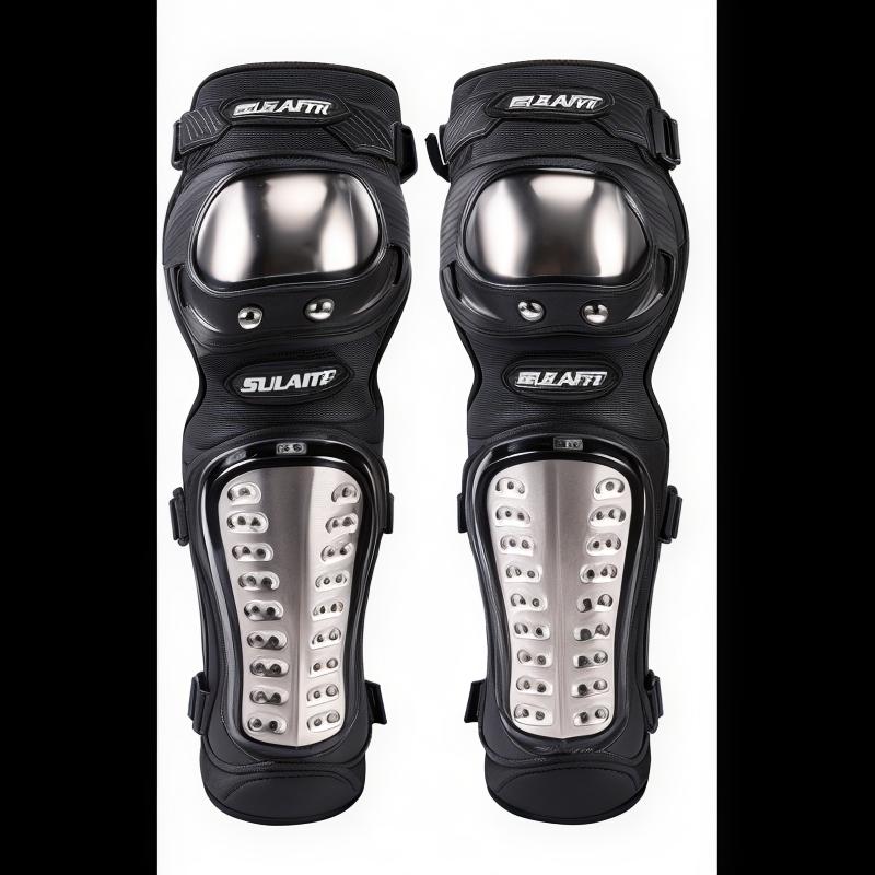 Motorcycle Stainless Steel Knee Kneepad for Men Protective Sport Guard MTB Racing Motocross Protector Gear Riding ProtectiveGear