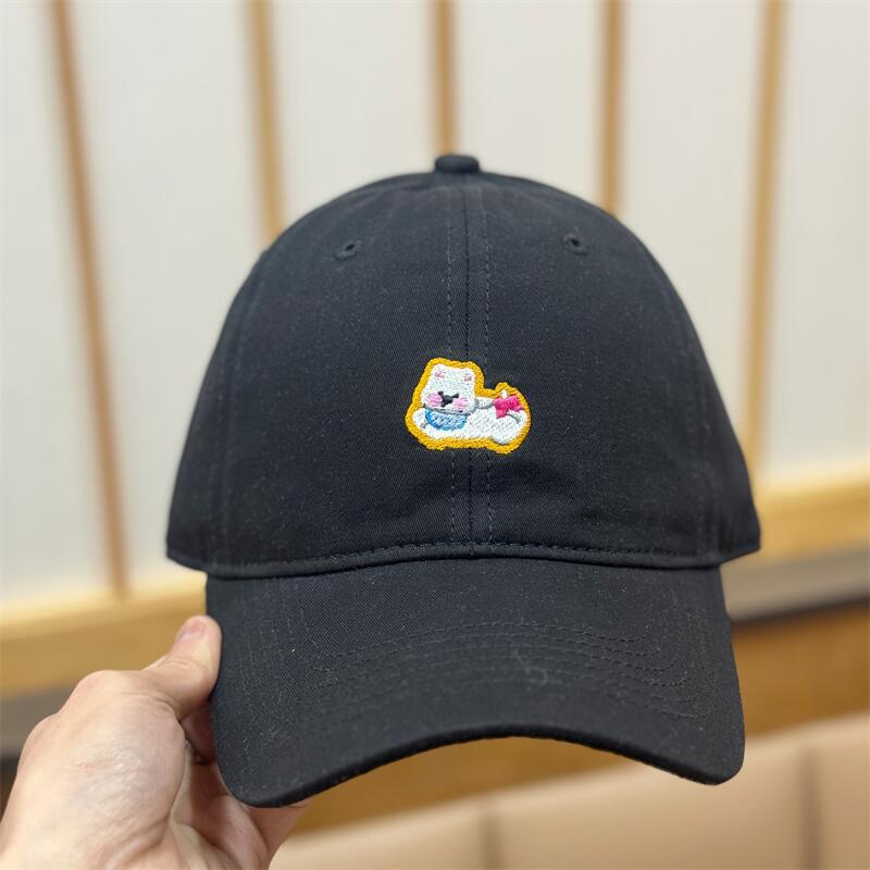 Spring And Summer Retro Japanese Cartoon Cartoon Puppy Cap Sun Protection Sunshade Face Small Baseball Cap Female
